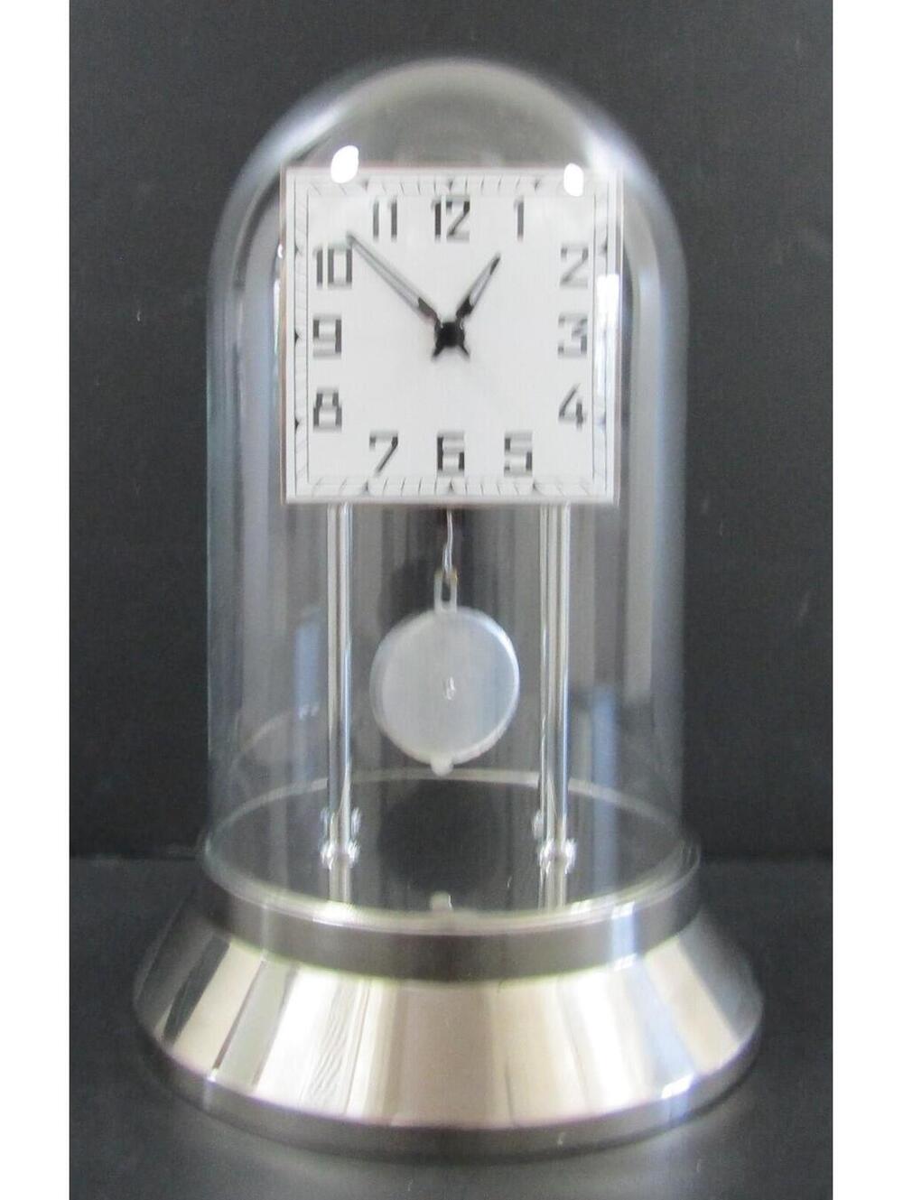Rare Pottery Barn Chrome and Glass Domed Table Clock